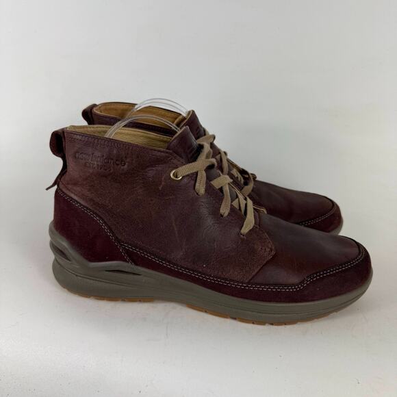 New Balance Vintage 3020 Chukka Boots Men 8.5 Cherry Brown Leather Lace Up Ankle main image 9